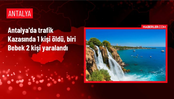 Akseki’de otomobil refüje çarptı: 1 ölü, 2 yaralı