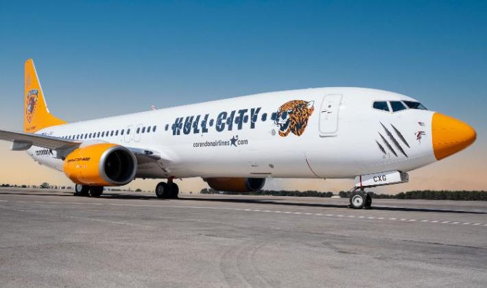 Hull City, Corendon Airlines’ın özel tasarladığı kaplan giydirmeli uçakla Türkiye’ye geliyor