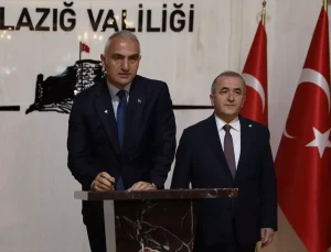 Kültür ve Turizm Bakanı Ersoy Elazığ Valiliğini Ziyaret Etti