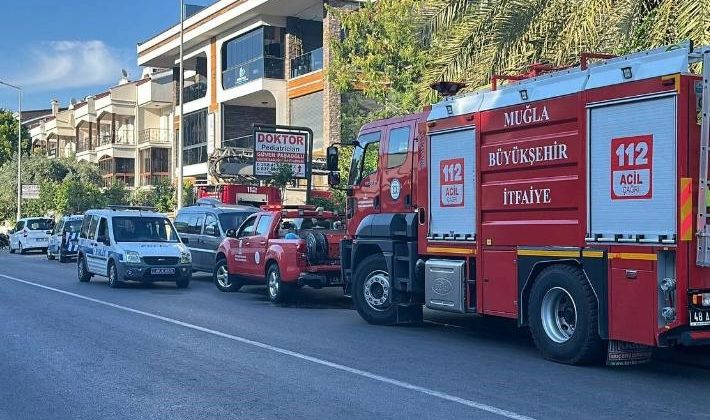 Marmaris’te apart otel yandı