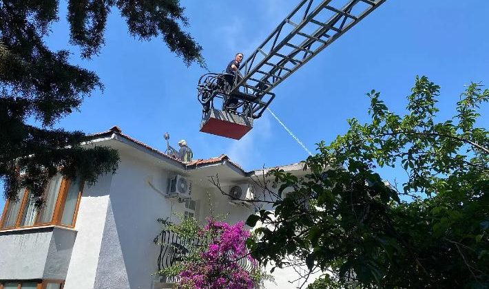 Fethiye’de korkutan otel yangını
