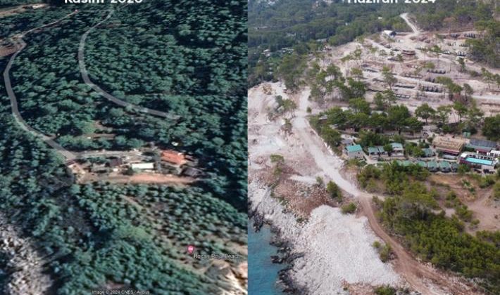 TUI’nin Fethiye’de yapılan ekolojik oteli için ağaçlar kesildi