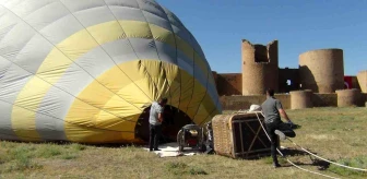 Ani Ören Yeri’nde Sıcak Hava Balon Denemesi Yapıldı