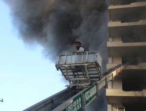 Alanya’da otel inşaatındaki yangın kontrol altına alındı